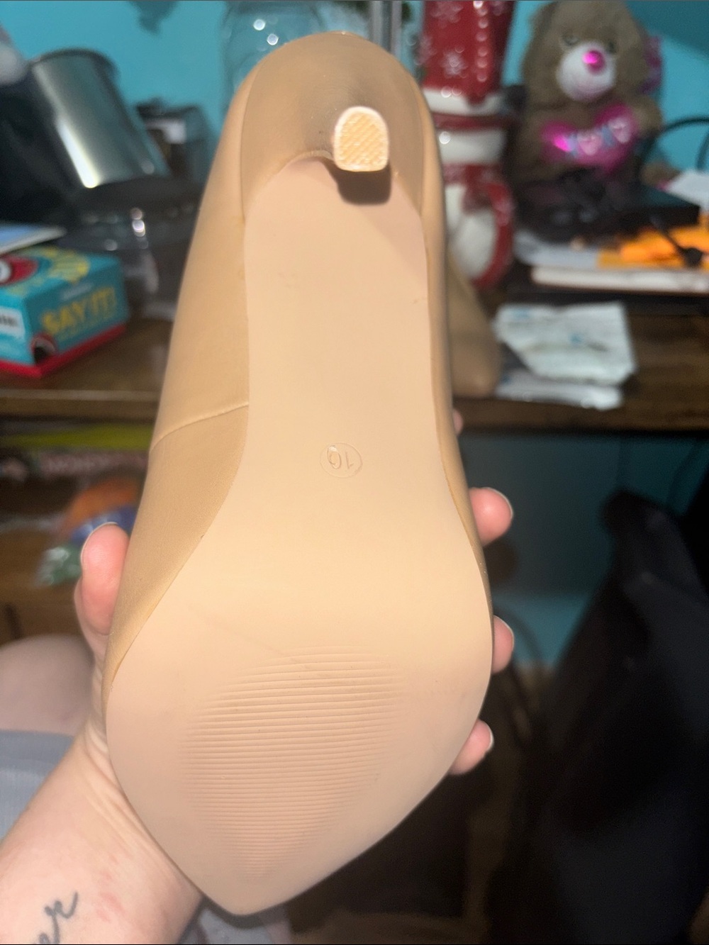 Nude Pointed-Toe Heels - Picture 2 of 5